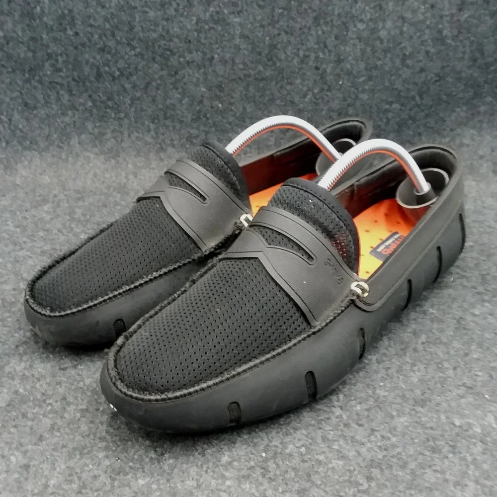 SWIMS Penny Loafers Slip-On Mesh Moccasins Classic Boat/Deck Shoes Men's Size 7‎